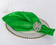 Crushed Taffeta Dinner Napkins 20x20 Emerald Green
