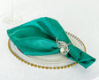 Crushed Taffeta Dinner Napkins 20x20 Jade