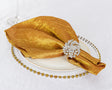 Crushed Taffeta Cloth Dinner Napkins 20x20 Gold