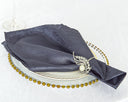 Crushed Taffeta Napkins for Elegant Table