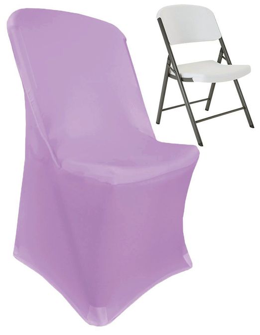 Premium Spandex Lifetime Folding Chair Cover Lilac