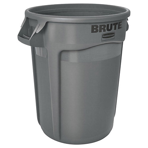 Rubbermaid FG263200 Round Brute Container, 32 Gallon, Gray