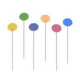 Dritz Flat Flower Head Pins - 1.75" Assorted Colors - 50 ct