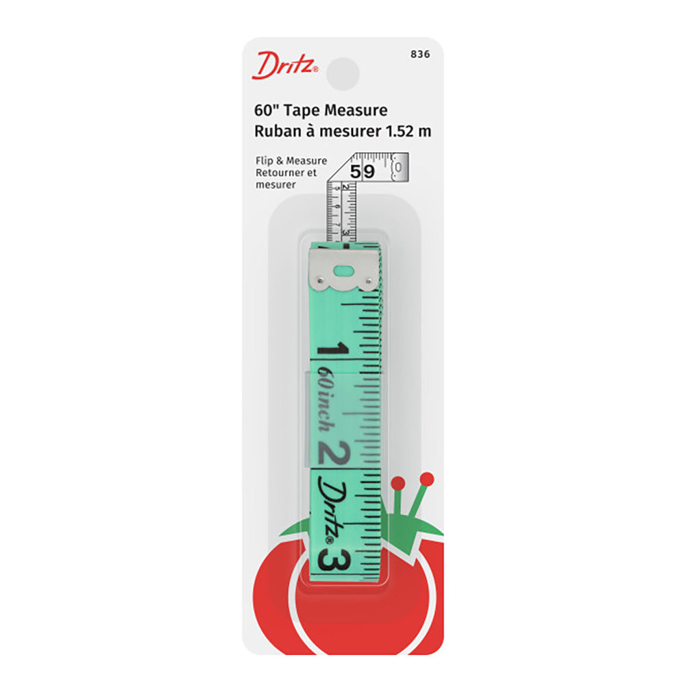 Dritz Fashion Color Tape Measure - Assorted Colors - 60"