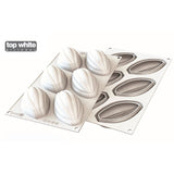 Silikomart "CACAO 120" Flexible Baking & Freezing Mold, 4.05 Oz., 6 Cavities