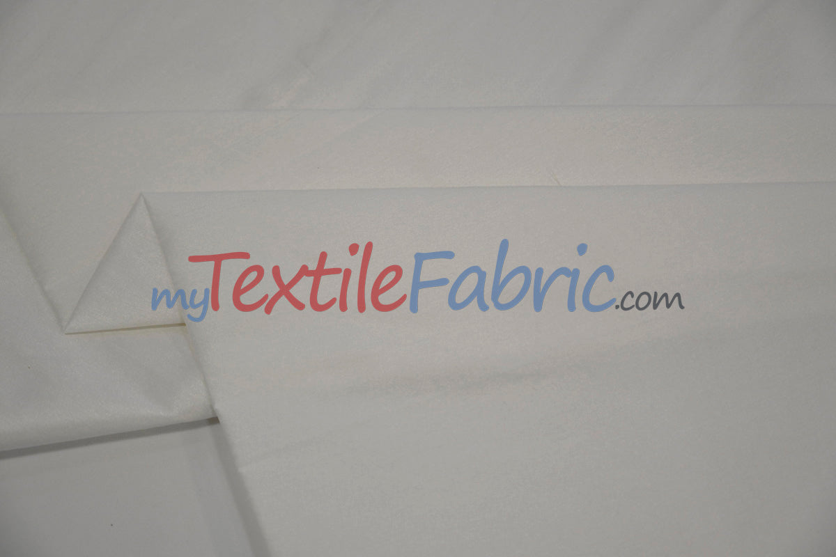 Faux Silk Polyester Dupioni Fabric - Solid Texture, 54" Width, Multiple Colors (Yards, Bolts, Sample Swatch)