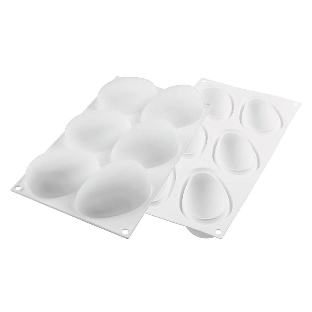 Silikomart "MANGO 130" Flexible Baking & Freezing Mold, 4.39 Oz., 6 Cavities