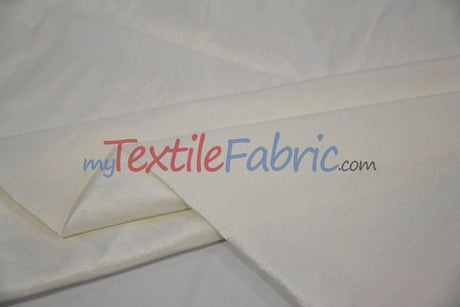 Faux Silk Polyester Dupioni Fabric - Solid Texture, 54" Width, Multiple Colors (Yards, Bolts, Sample Swatch)