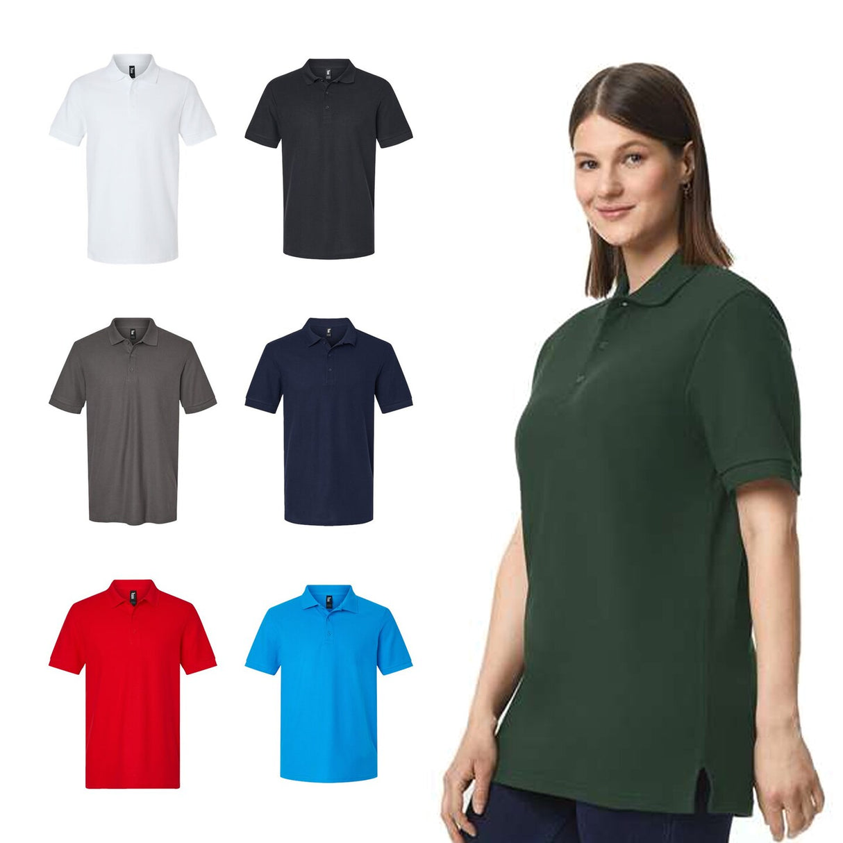 Gildan® Hammer Pique Polo Short Sleeve T-Shirt