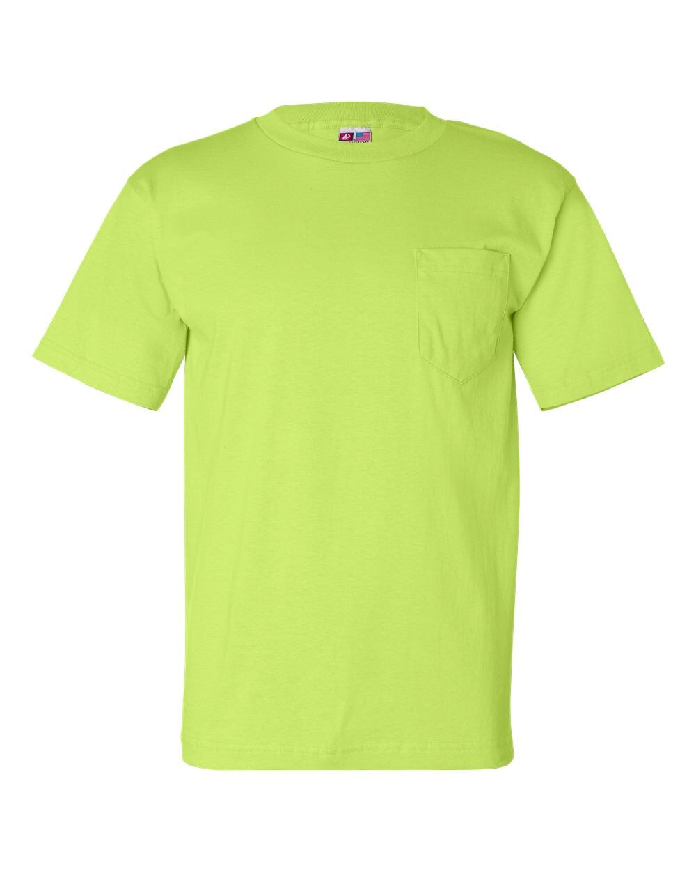 USA-Made Short Sleeve Crewneck Pocket T-Shirt