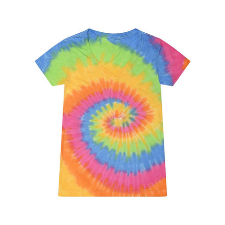 Colortone® Women's Tie-Dyed V-Neck Short Sleeve T-Shirt