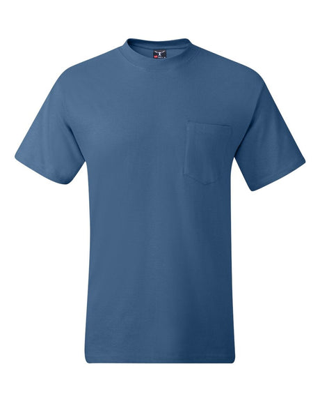 Hanes® Short Sleeve Crewneck Pocket T-Shirt