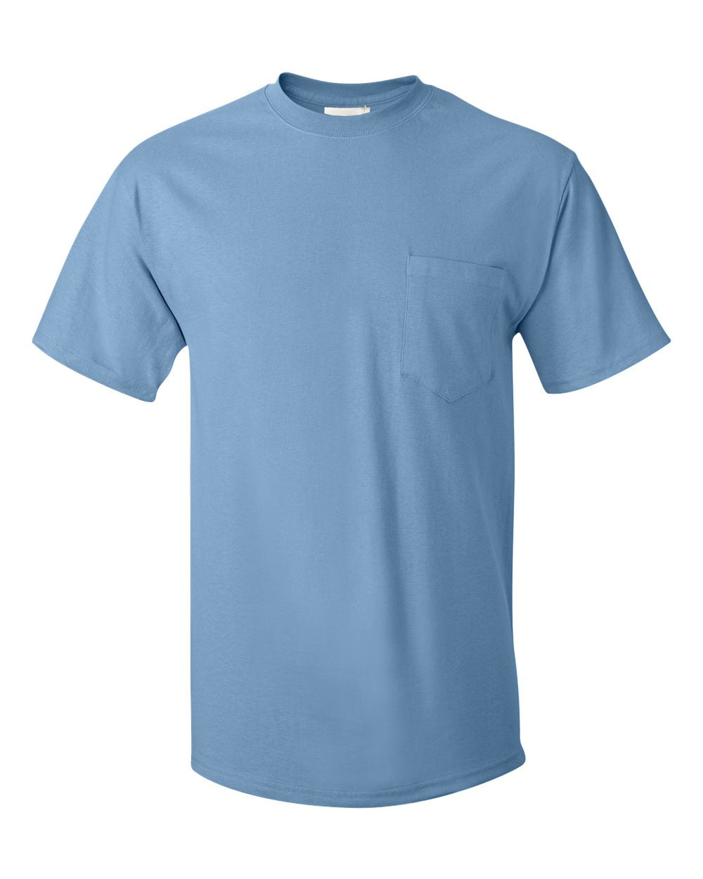 Hanes® Authentic Crewneck Short Sleeve Pocket T-Shirt