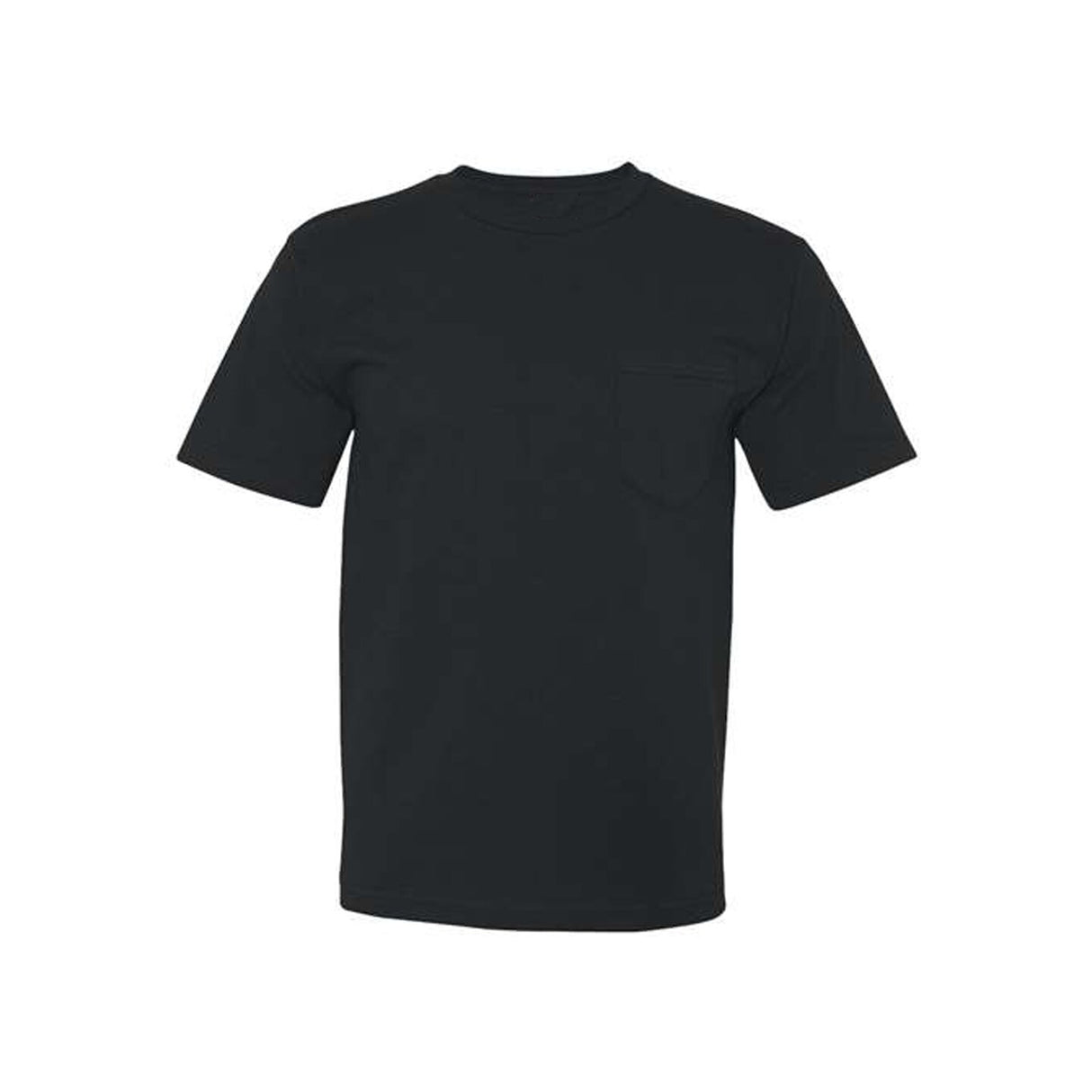 Bayside® USA-Made Midweight Pocket Crewneck Half Sleeve T-Shirt