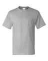 Hanes® Authentic Crewneck Short Sleeve Pocket T-Shirt