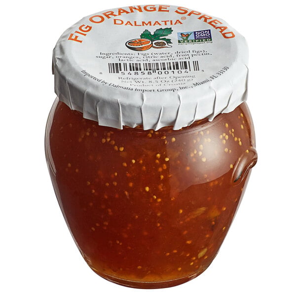 Dalmatia 8.5 oz. Fig Spread with Fresh Orange - 12/Case