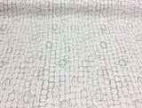 Jetset Abstract Clay Home Accent Ronnie Gold Design Cotton Fabric - Gray White Abstract Pattern, 56" Width (1 Yard)