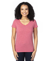 Ladies' Ultimate CVC V-Neck T-Shirt