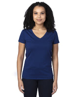 Ladies' Ultimate CVC V-Neck T-Shirt