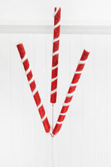 30" Red & White Twist Spray