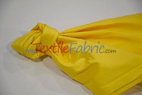 Faux Silk Polyester Dupioni Fabric - Solid Texture, 54" Width, Multiple Colors (Yards, Bolts, Sample Swatch)