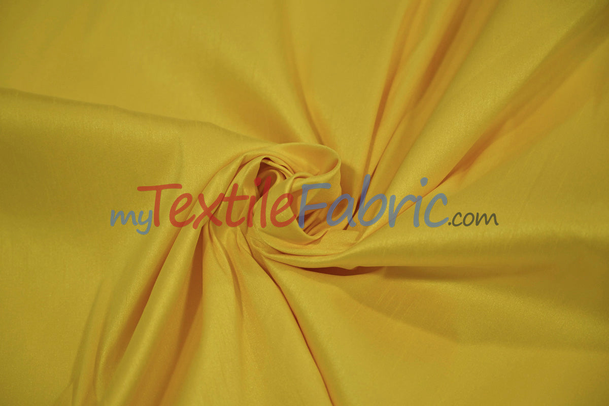 Faux Silk Polyester Dupioni Fabric - Solid Texture, 54" Width, Multiple Colors (Yards, Bolts, Sample Swatch)