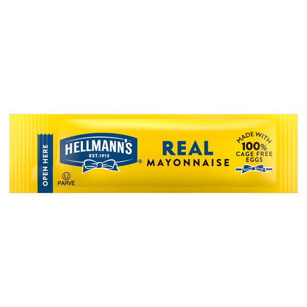 Hellmann's Real Mayonnaise 10.6 Gram Portion Packet - 210/Case
