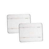 Small Stainless Rectangular Wire Pan Grate with Feet 8 x 10 Inches