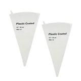 White Cotton Poly Coated Pastry Bag 14 Inch Size