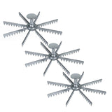 Pie Marker 8 Cut Cast Aluminum Polished Finish