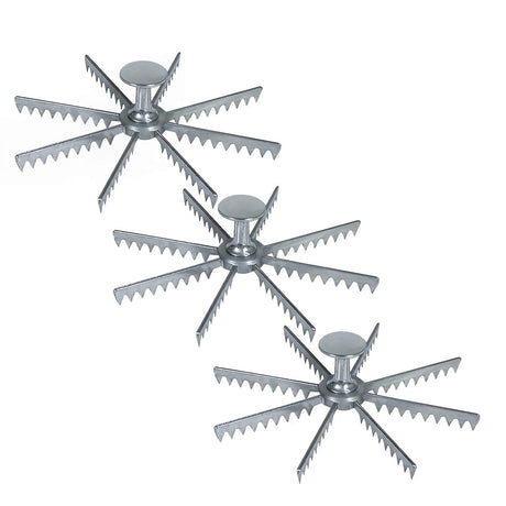 Pie Marker 8 Cut Cast Aluminum Polished Finish