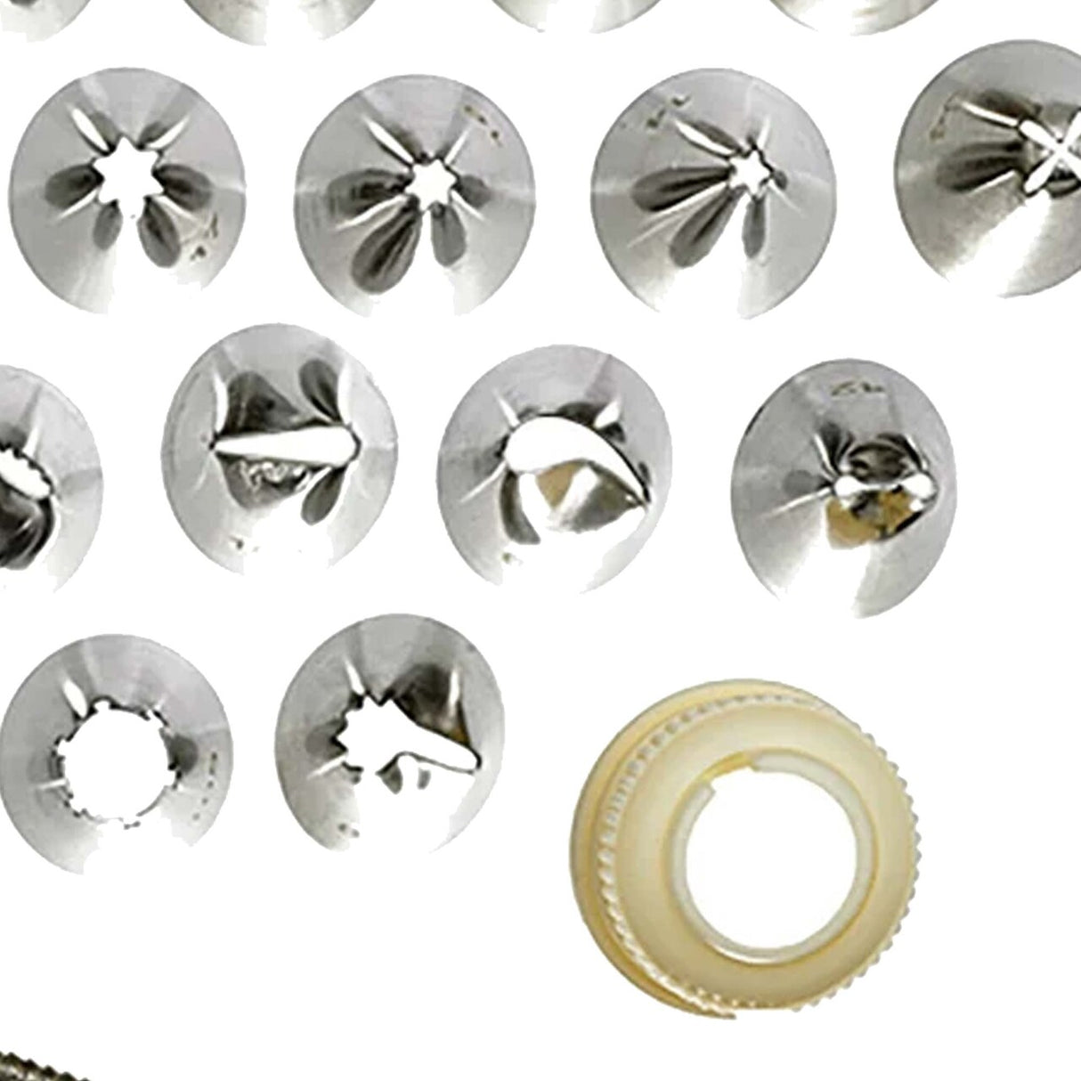 26 Piece Cake Decorating Tube Set Stainless Steel with Storage Box