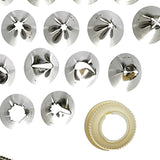 26 Piece Cake Decorating Tube Set Stainless Steel with Storage Box