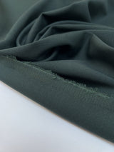 Wool Stretch Twill Fabric Green