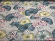 Estanque Cotton Fabric - Blue Green Large Flowers, 55" Width (1 Yard)