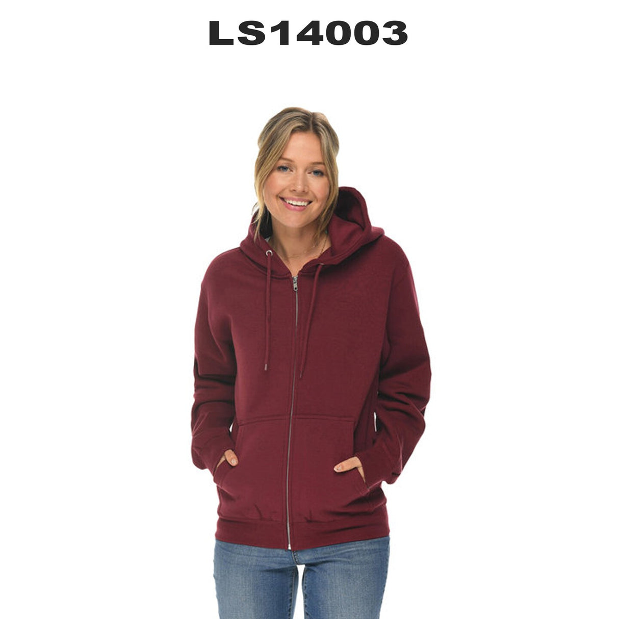 Lane Seven® Unisex Premium Full-Zip Hooded Sweatshirt
