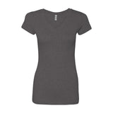 Bayside® Juniors' USA-Made V-Neck T-Shirt