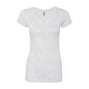 Bayside® Juniors' USA-Made V-Neck T-Shirt