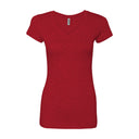 Bayside® Juniors' USA-Made V-Neck T-Shirt