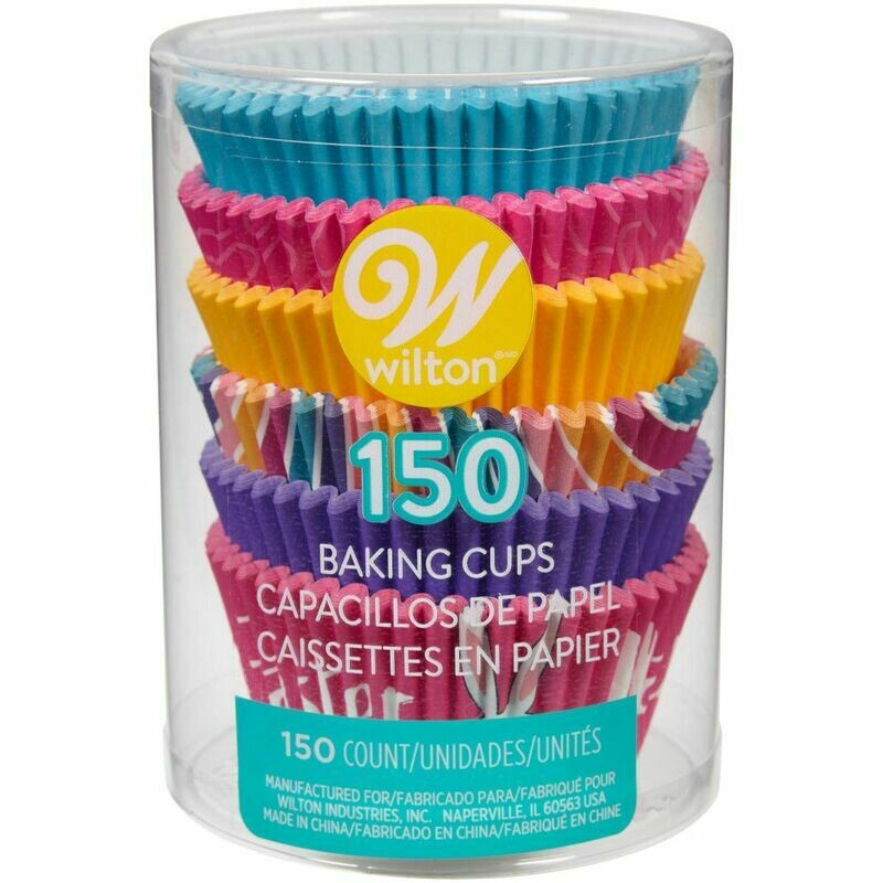 WILTON Standard Hip Hop Cupcake Baking Liners 150 pcs