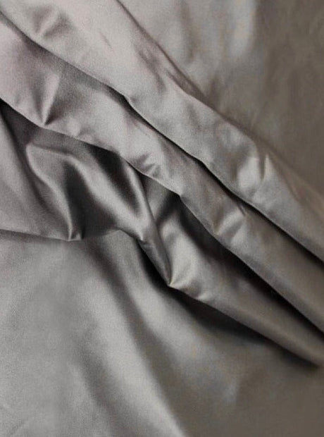 Dark Grey Duchesse Satin