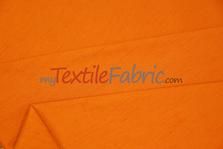 Faux Silk Polyester Dupioni Fabric - Solid Texture, 54" Width, Multiple Colors (Yards, Bolts, Sample Swatch)