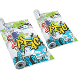 Graffiti Plastic Tablecloth Roll 40" x 100 ft.