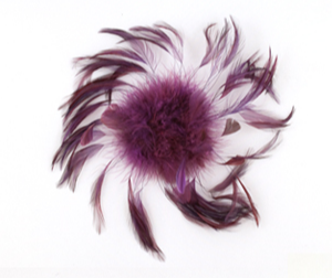 Feather Flower Ball Decorative Sew-On
