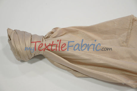 Faux Silk Polyester Dupioni Fabric - Solid Texture, 54" Width, Multiple Colors (Yards, Bolts, Sample Swatch)