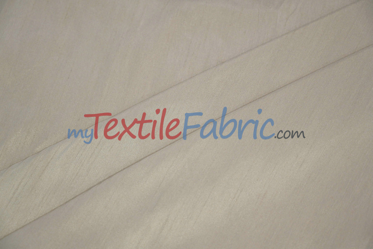Faux Silk Polyester Dupioni Fabric - Solid Texture, 54" Width, Multiple Colors (Yards, Bolts, Sample Swatch)