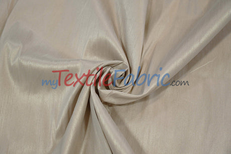 Faux Silk Polyester Dupioni Fabric - Solid Texture, 54" Width, Multiple Colors (Yards, Bolts, Sample Swatch)