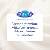 Satin Ice White Buttercream Icing Mix - 4lb. Pail Bucket