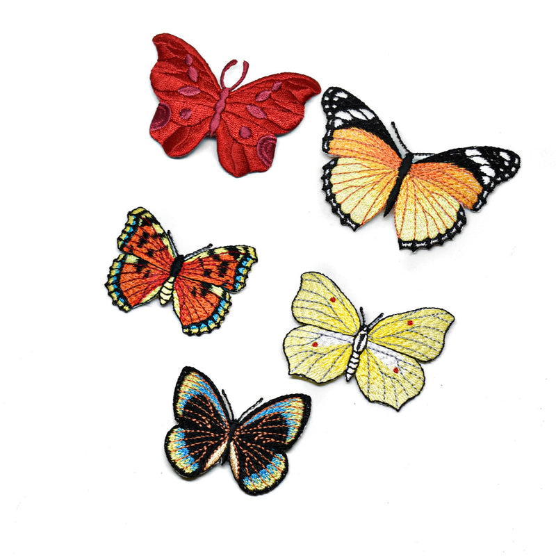 Butterfly Applique Monarch Orange 3 x 2
