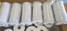 Braided Elastic Fabric - White, Black, 1/8" Width (220 Yard Spool)